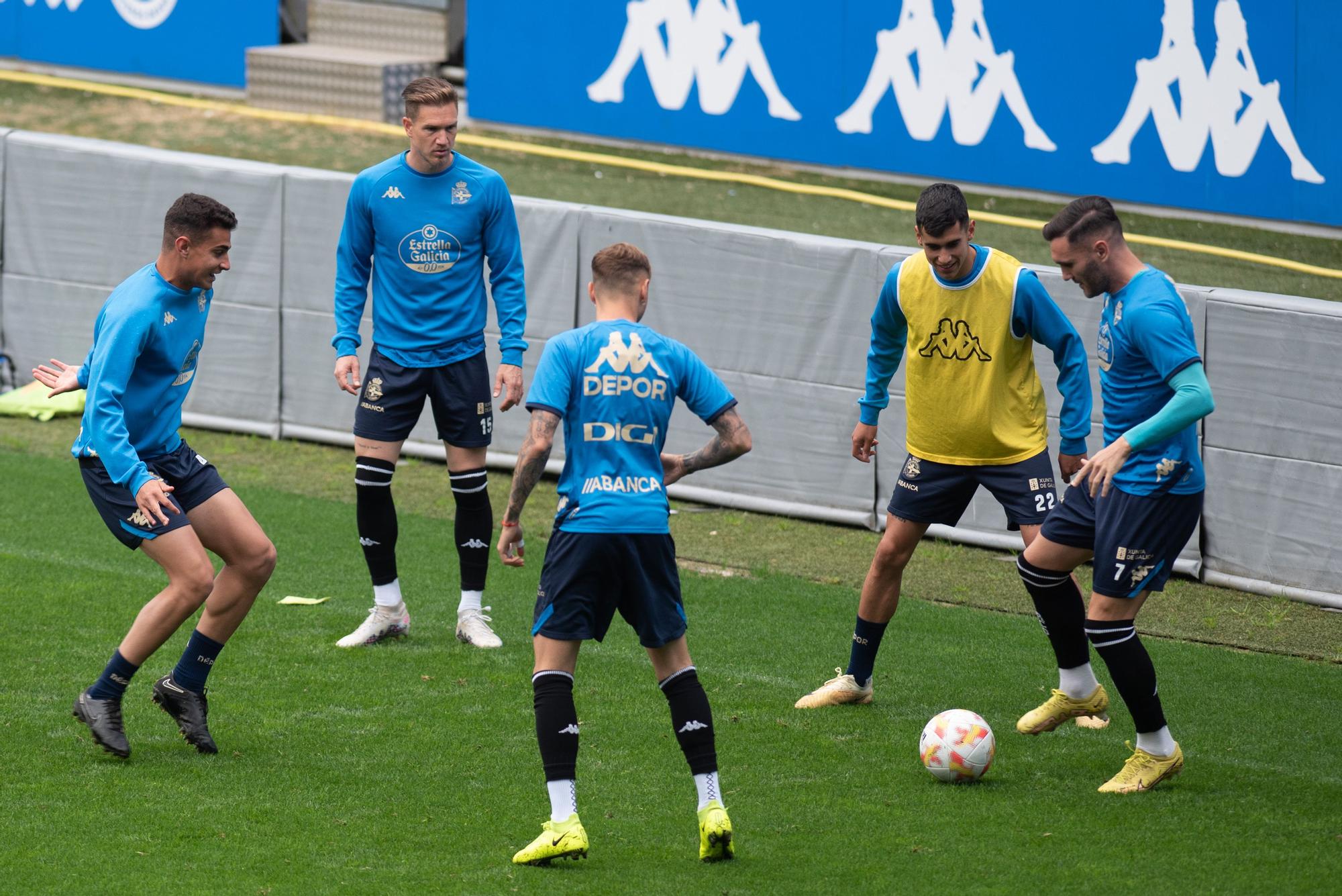 El Dépor prepara en Riazor el partido de Córdoba