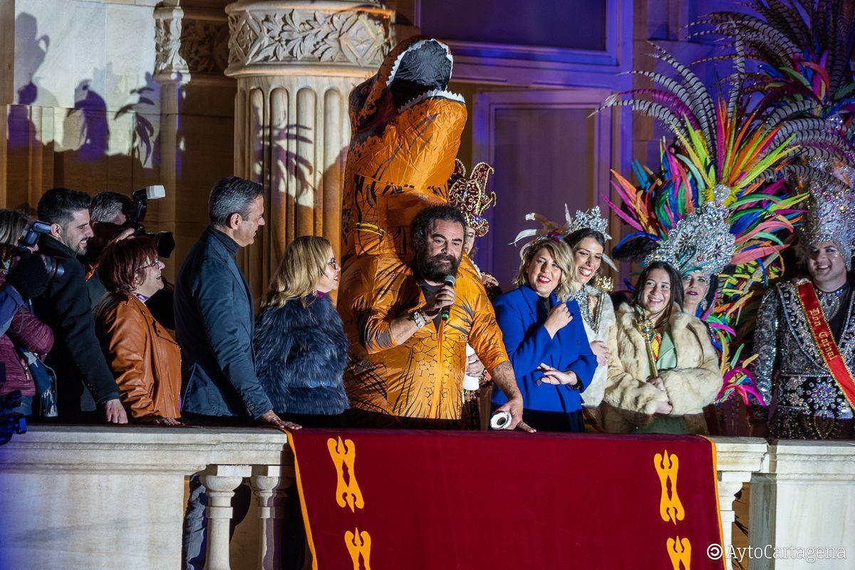 El Sevilla, pregonero de los carnavales de Cartagena