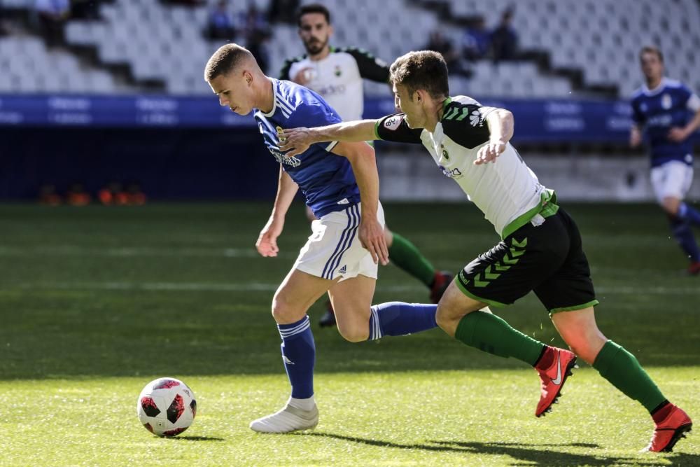 El Vetusta despide la temporada como local con un empate ante el Racing en el Tartiere