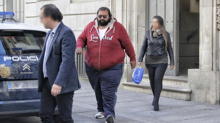 Marino Giménez, esta mañana en Audiencia Provincial. // Santos Álvarez