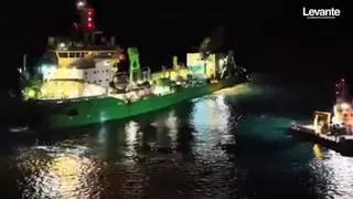 Trabajos en Sagunt las 24 horas para regenerar las playas