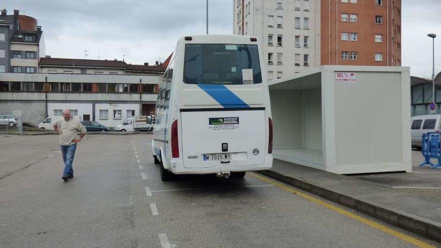 La estación polesa ya cuenta con una marquesina provisional