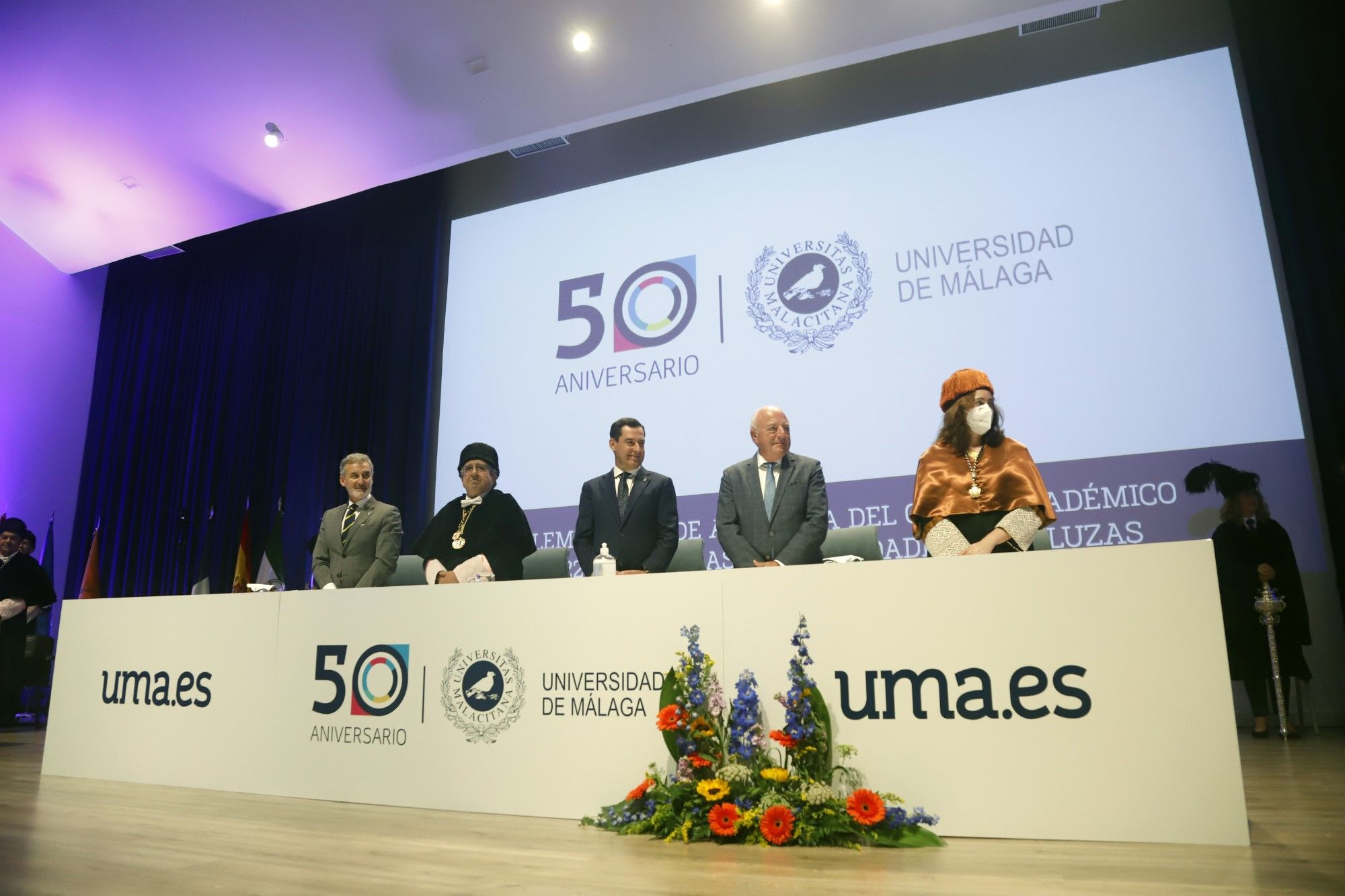 La inauguración del curso académico 2022/23 en la UMA, en imágenes