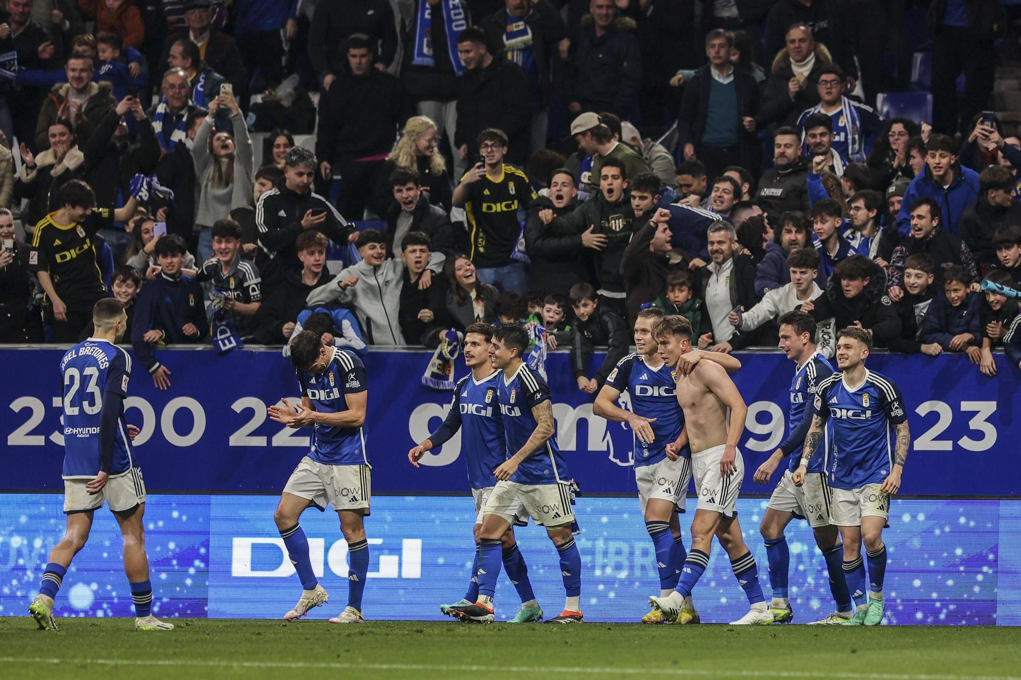 El partido entre el Real Oviedo y el Leganés, en imágenes