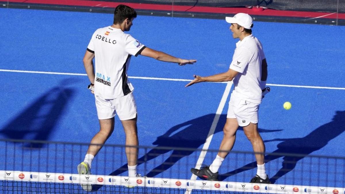 Bela y Coello celebran el triunfo en los cuartos de Valladolid