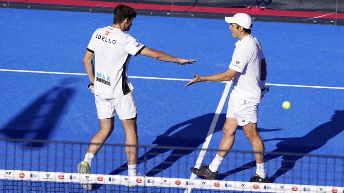 Bela y Coello celebran el triunfo en los cuartos de Valladolid