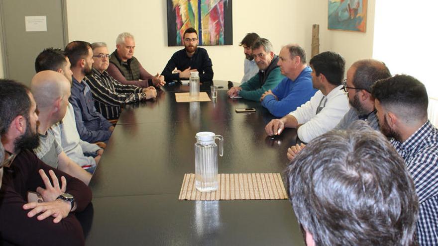 La reunión del alcalde con los responsables sindicales