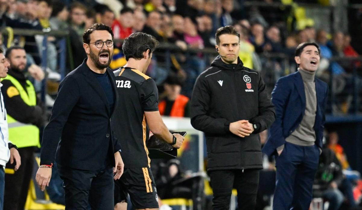 Bordalás y Marcelino, en un partido anterior