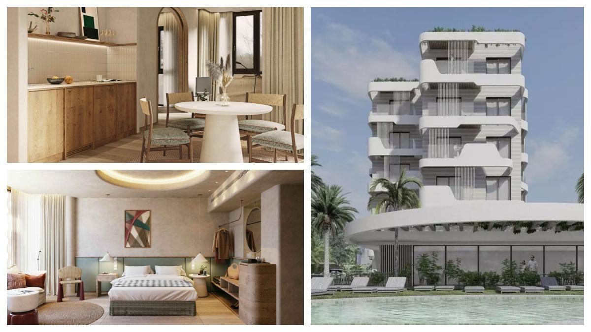 Recreaciones de dos apartamentos del futuro Core Suites Azor, que abrirá en Benicàssim a finales de este 2026.