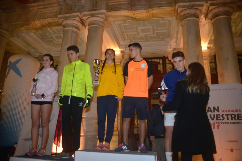 San Silvestre de Cartagena 2017: Entrega de Premio