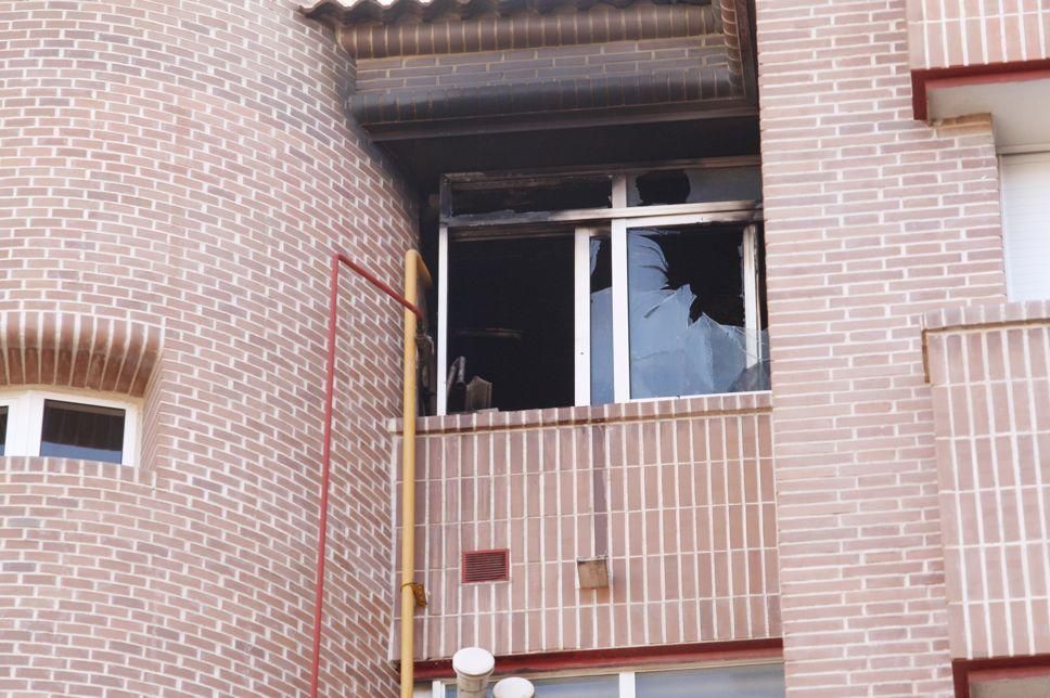 Incendio en una casa en San Antón