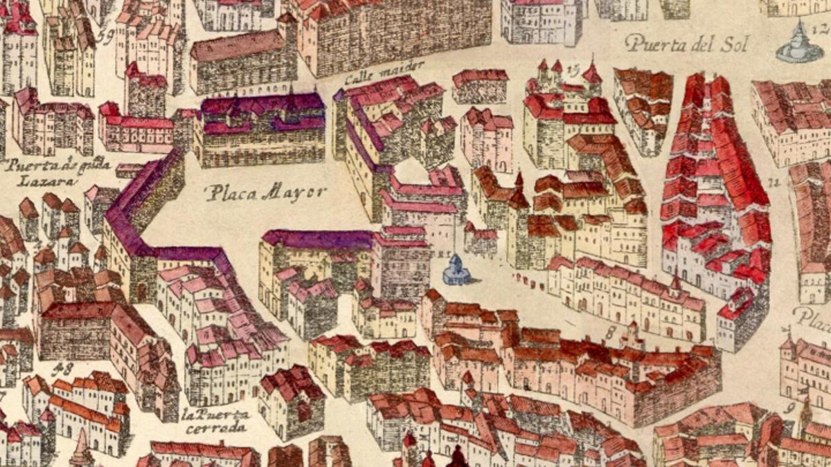 El mapa de Antonio Mancelli, datado de 1622, en detalle.