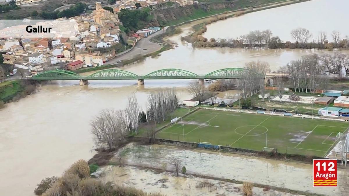 Vídeo | Así están las poblaciones de la ribera tras la crecida ordinaria del Ebro