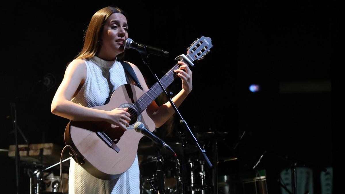 Valeria Castro en su anterior concierto en el Mar de Vigo