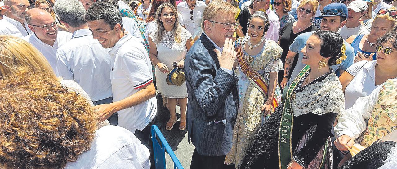 Mazón y Puig, en un acto en las fiestas de Alicante el pasado mes de junio