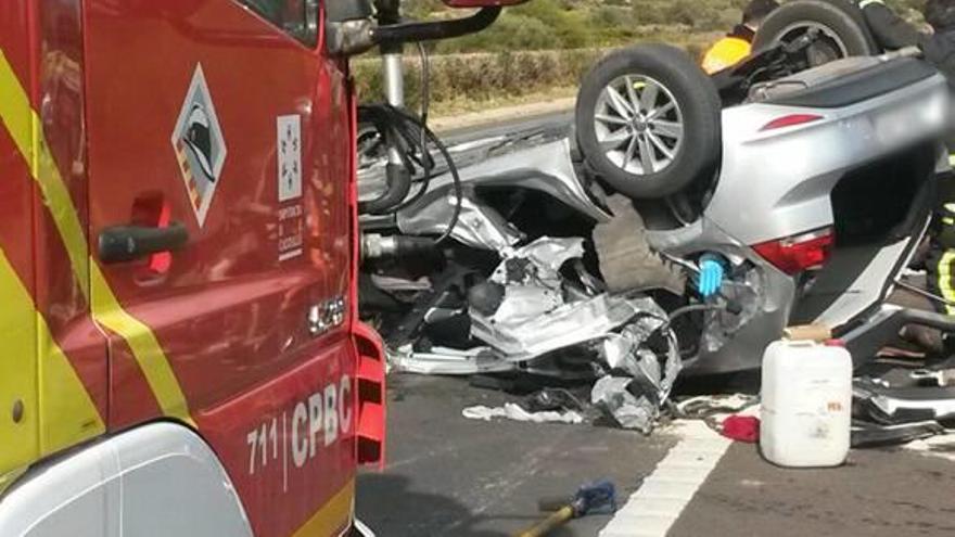 Accidente con víctimas registrado en una carretera de Castelló.