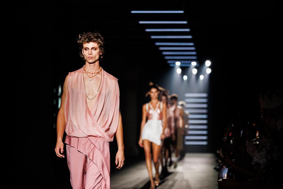 Desfile de Alvar Merino, en octubre.