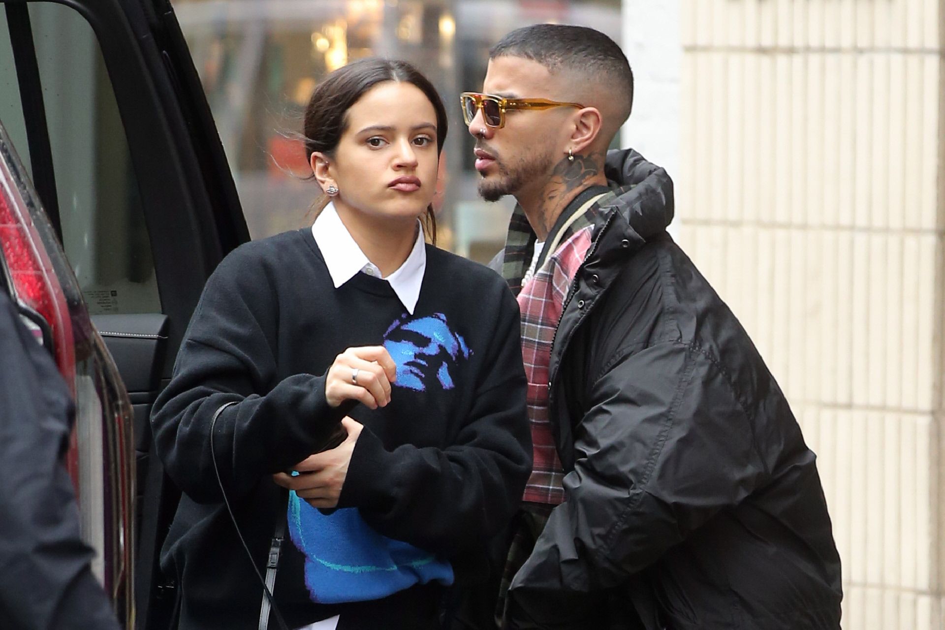 Rosalía y Rauw Alejandro en Nueva York