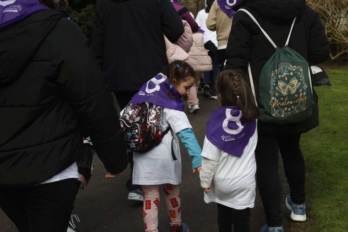 Participantes en la Marcha por la Igualdad de Avilés el año pasado.