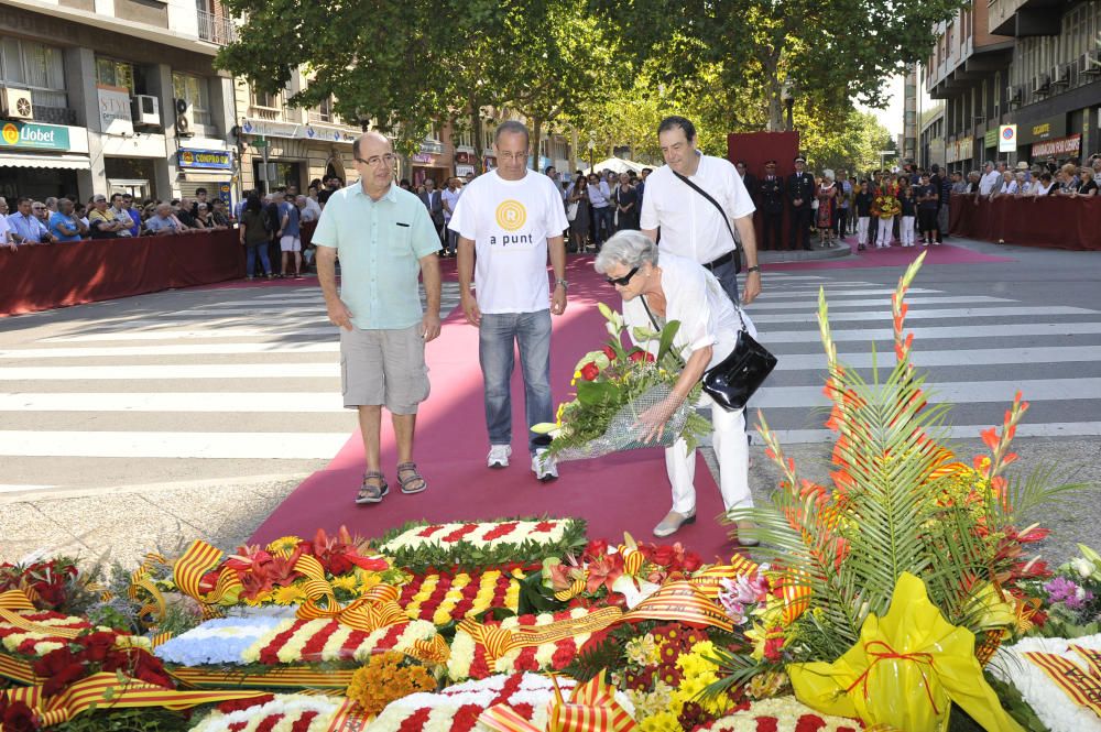 Les ofrenes de la Diada a Manresa