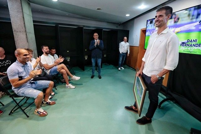 Rueda de prensa del portero del CD Tenerife Dani Hernández