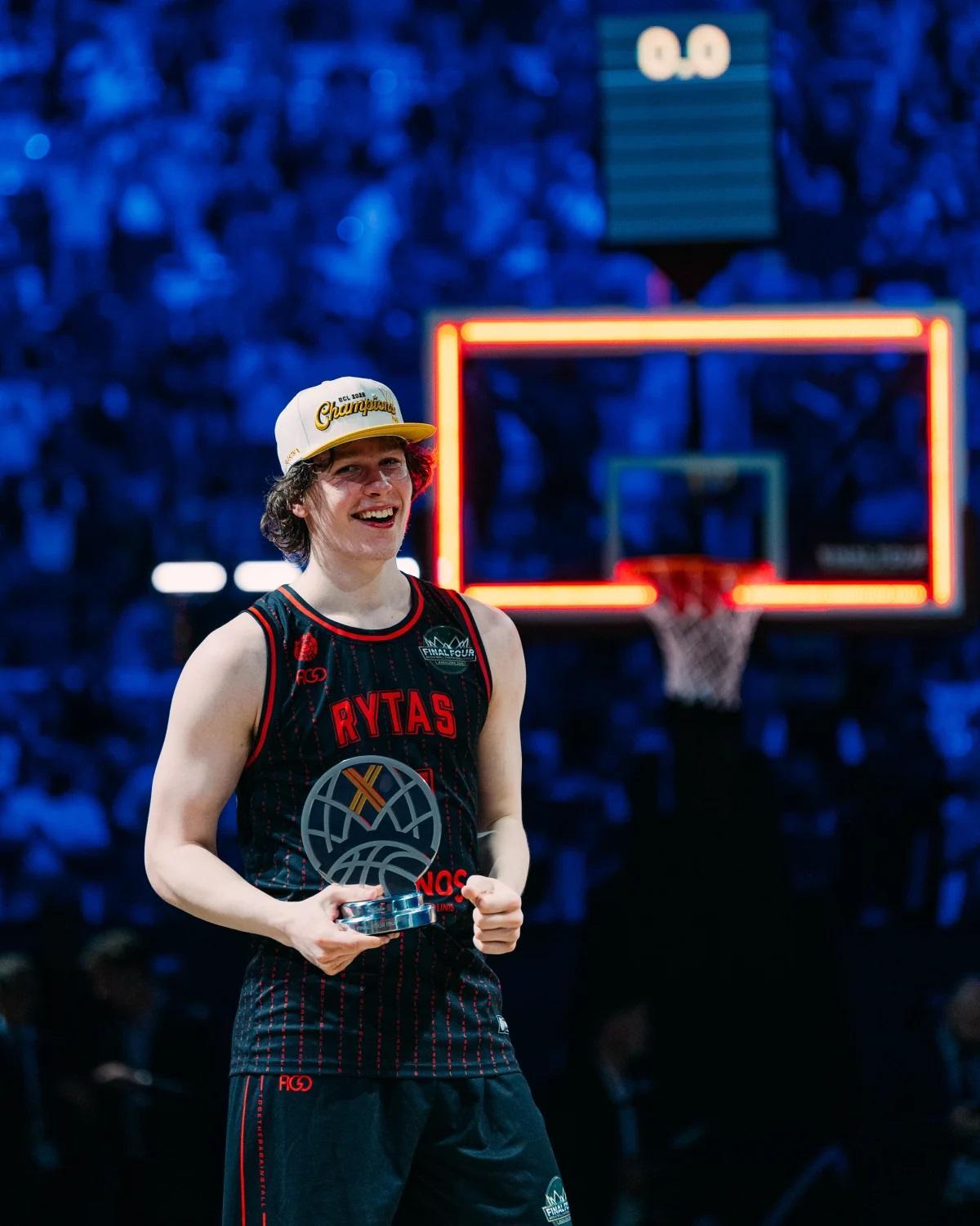 Simonas Lukosius fue el MVP de la Final Four 2025/26 con el Rytas Vilnius.
