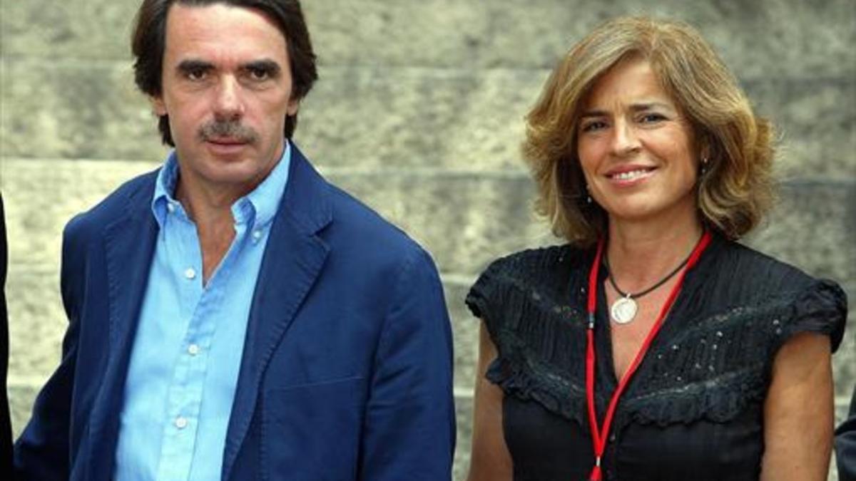 José María Aznar y Ana Botella, en Navacerrada en el 2005.