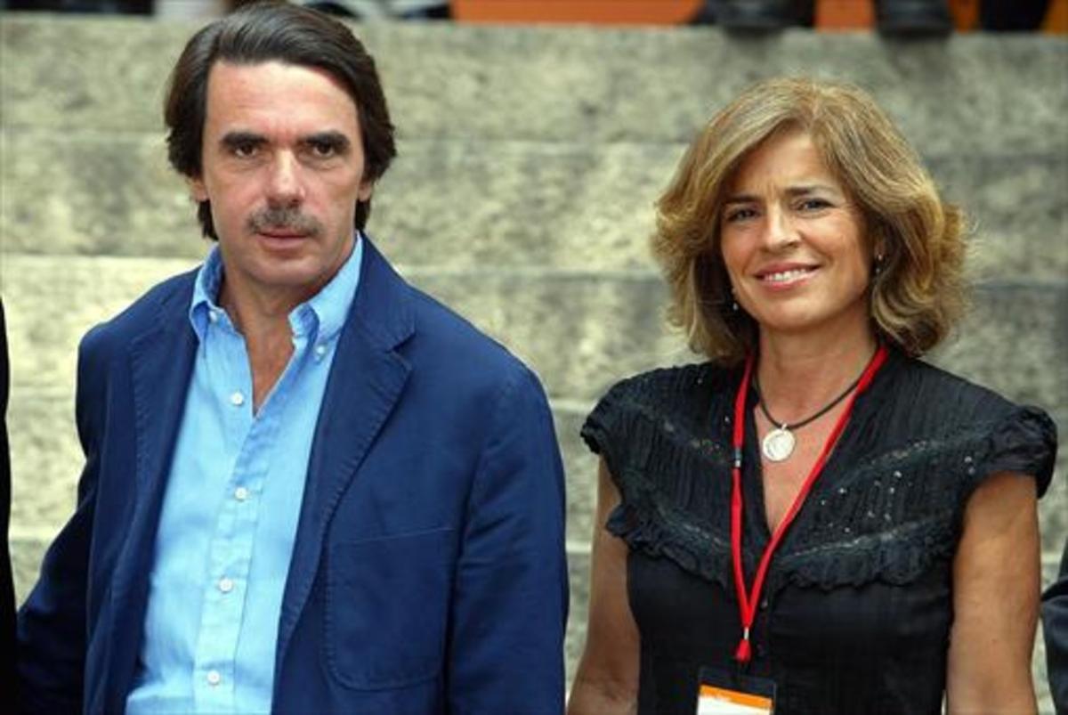 José María Aznar y Ana Botella, en Navacerrada en el 2005.