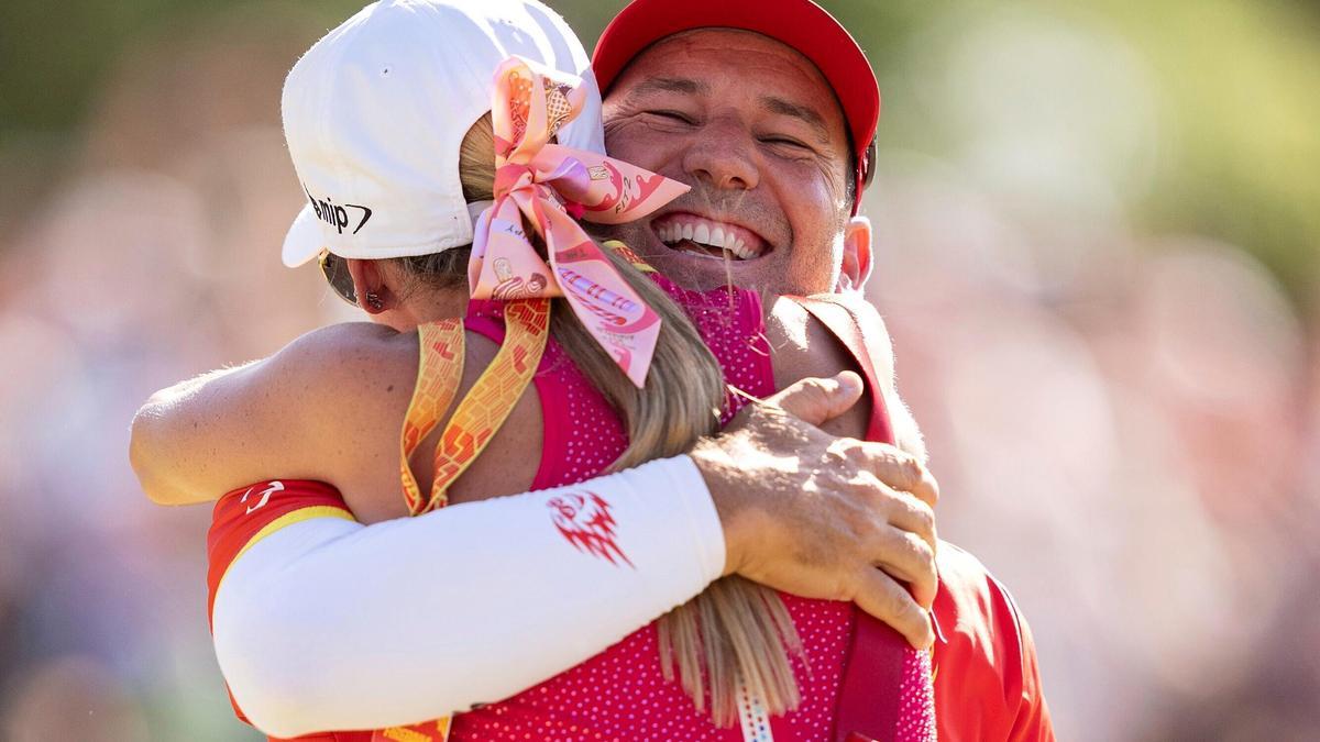 La esposa de Sergio García le felicita tras lograr su primera victoria en el LIV Golf