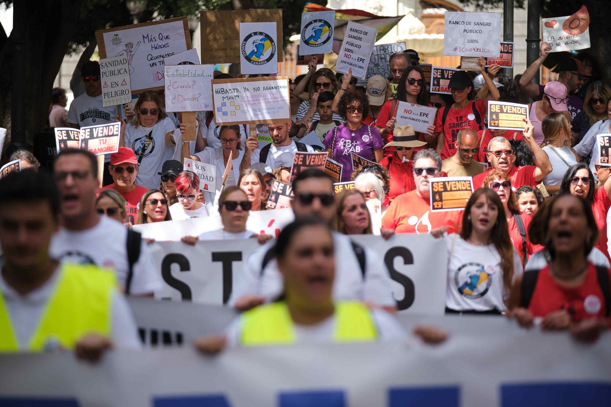 Manifestación en Tenerife por una sanidad digna