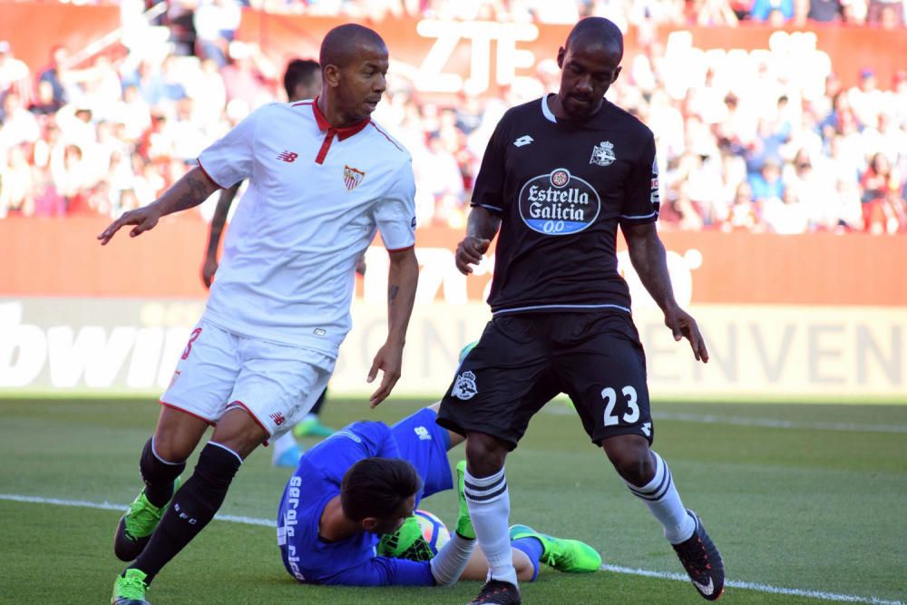 El Dépor cae ante el Sevilla en el Sánchez Pizjuán