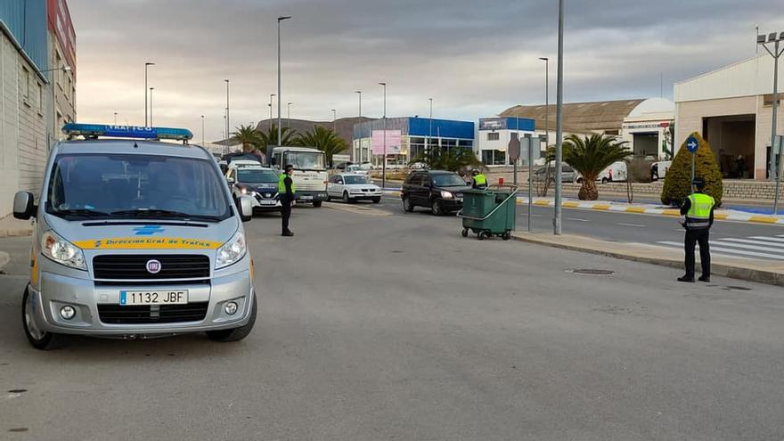 Control de la Policía Local de Jumilla.