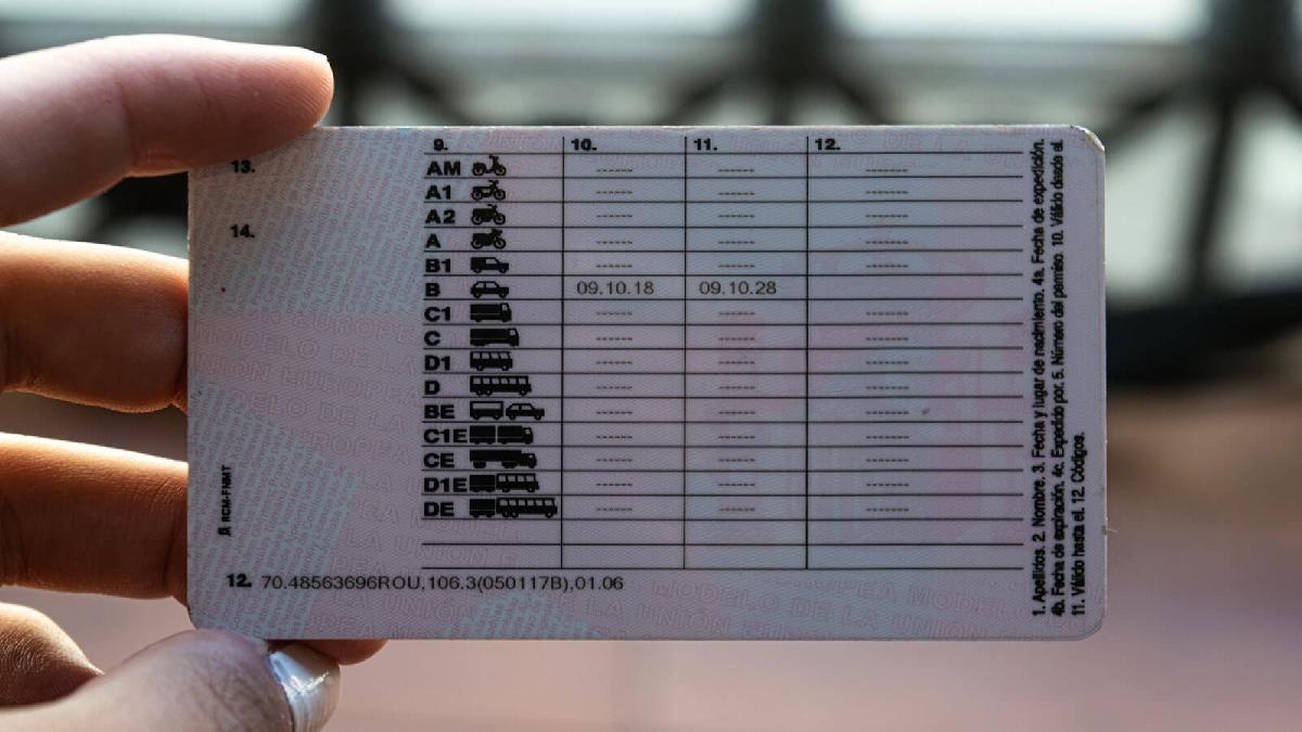 Códigos del Carnet de Conducir.