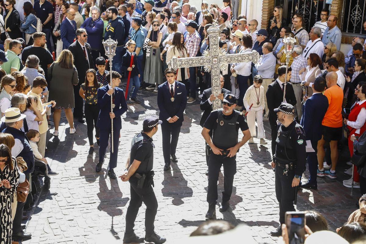 Presencia de policía en la Semana Santa de Córdoba del año pasado.
