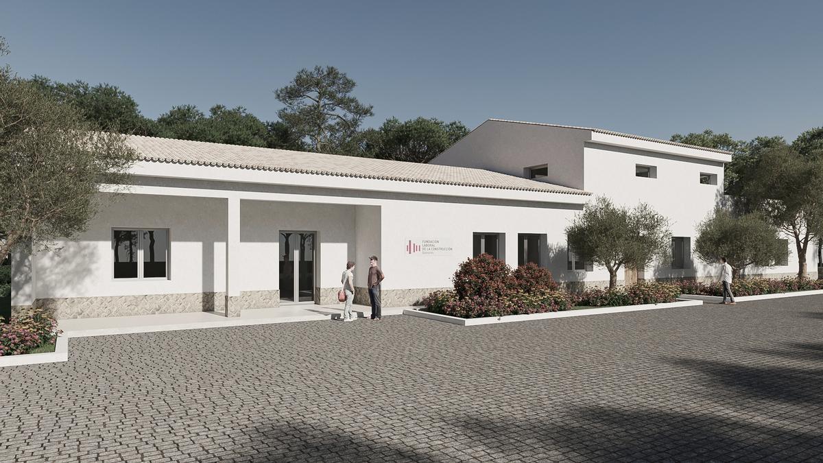 Representación gráfica del proyecto Centro Formación Ibiza.