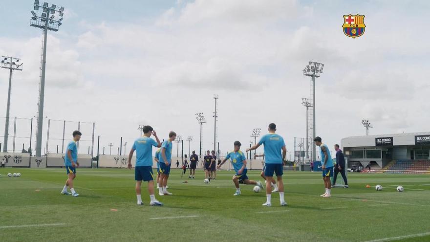 Barça completa su penúltimo entrenamiento antes del clásico