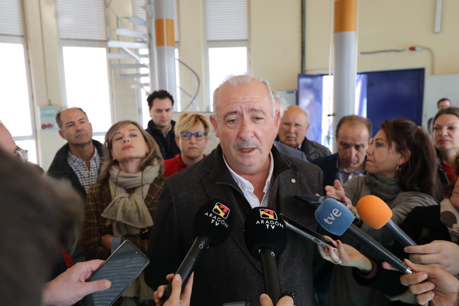 FOTOGALERÍA | Visita de Lambán y María Dolores Pascual al embalse de Mularroya