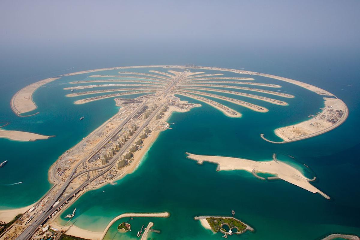 Las islas artificiales de Dubai han consumido ingentes cantidades de arena