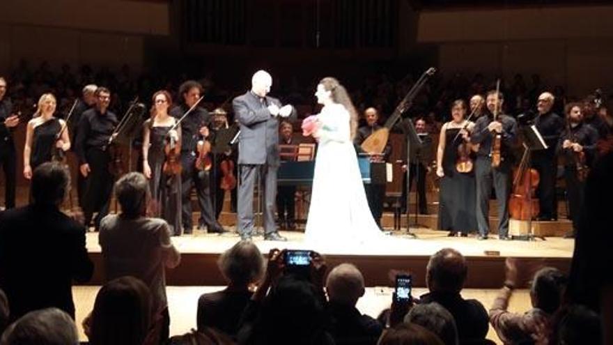 Imagen de la mezzosoprano en el Palau de la Música.