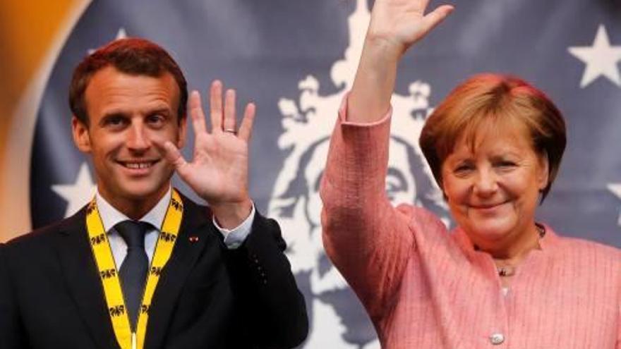 Macron i Merkel van mostrar bona sintonia.