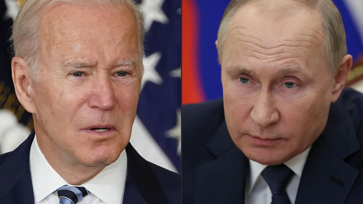 Joe Biden y Vladímir Putin.