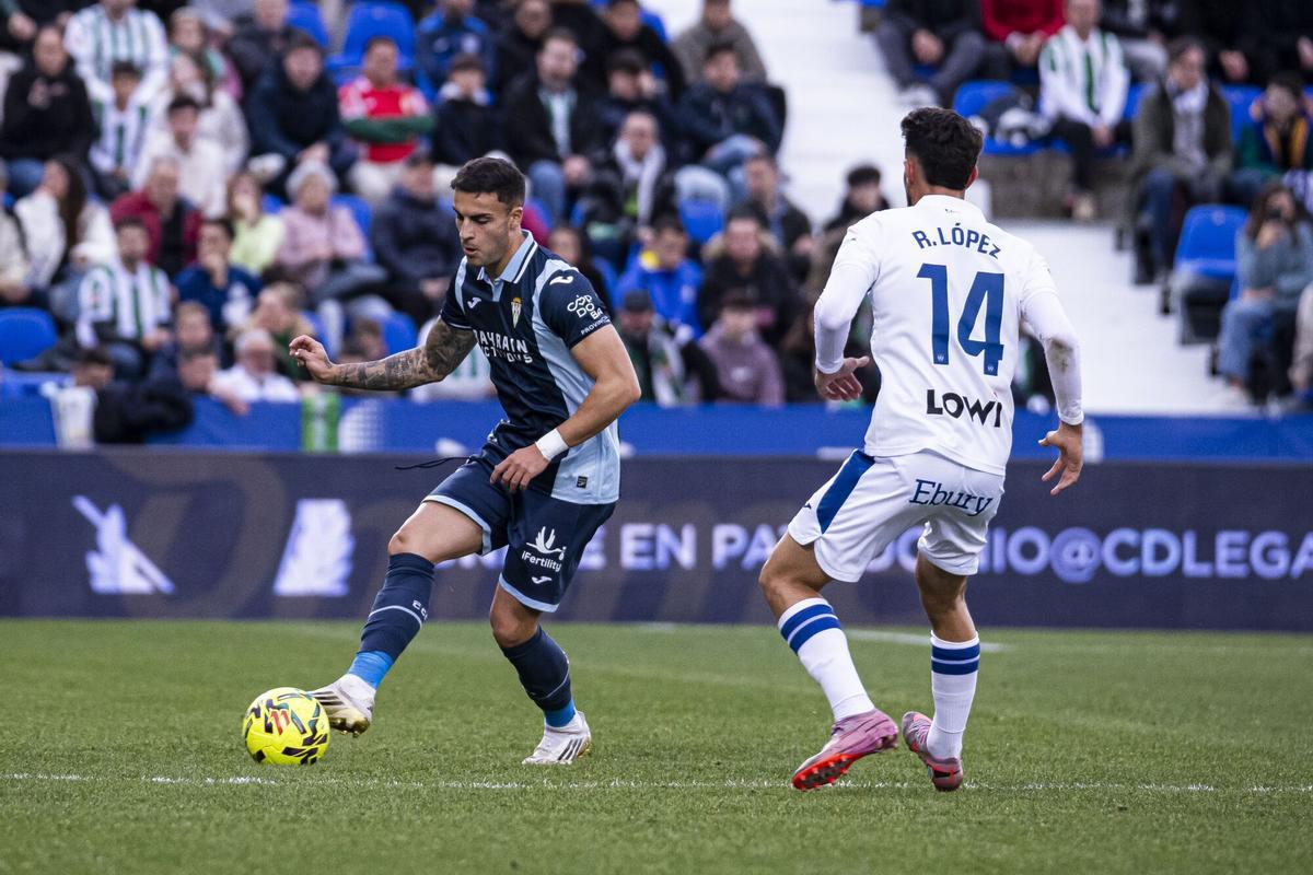 Carlos Isaac, en la visita al Leganés de Igor Oca en Butarque.