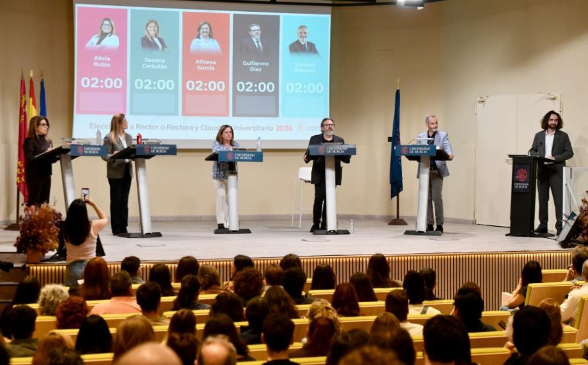 Debate de candidatos de la UMU este miércoles