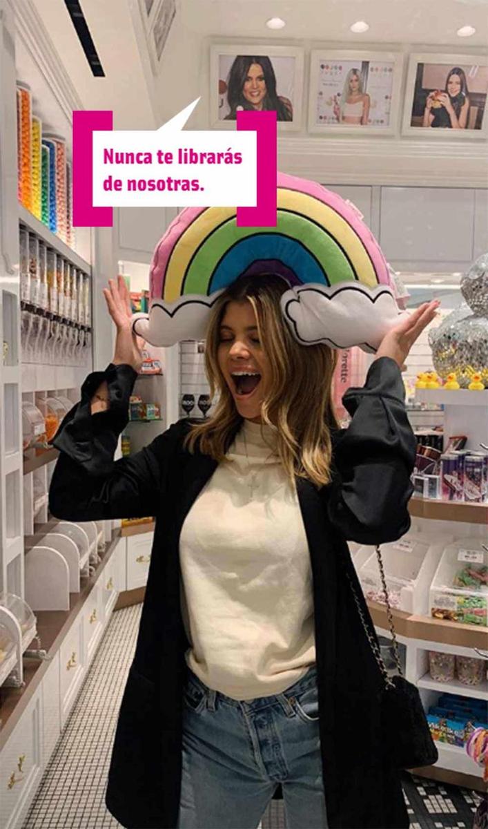 Sofia Richie en Las Vegas con las Kardashian de fondo
