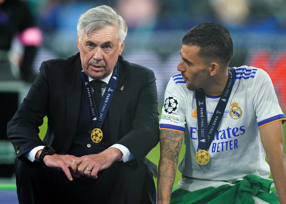 Carlo Ancelotti y Dani Ceballos hablan tras ganar la Champions con el Real Madrid en París.