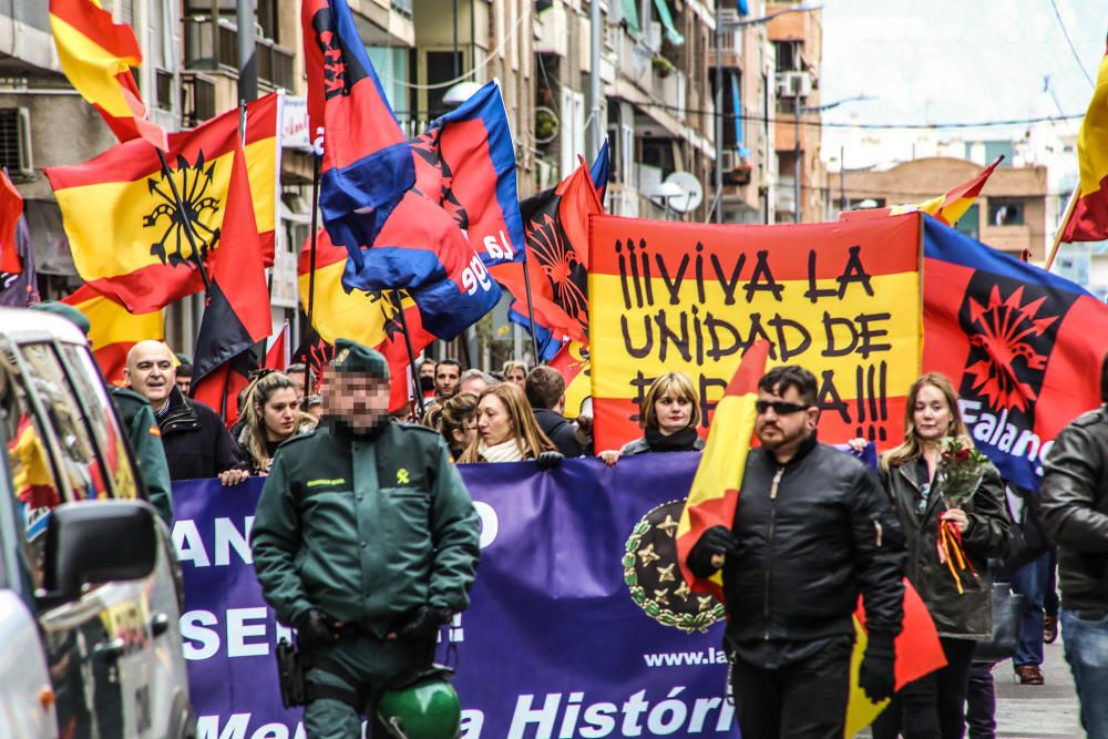 La Falange, en la manifestación en Callosa