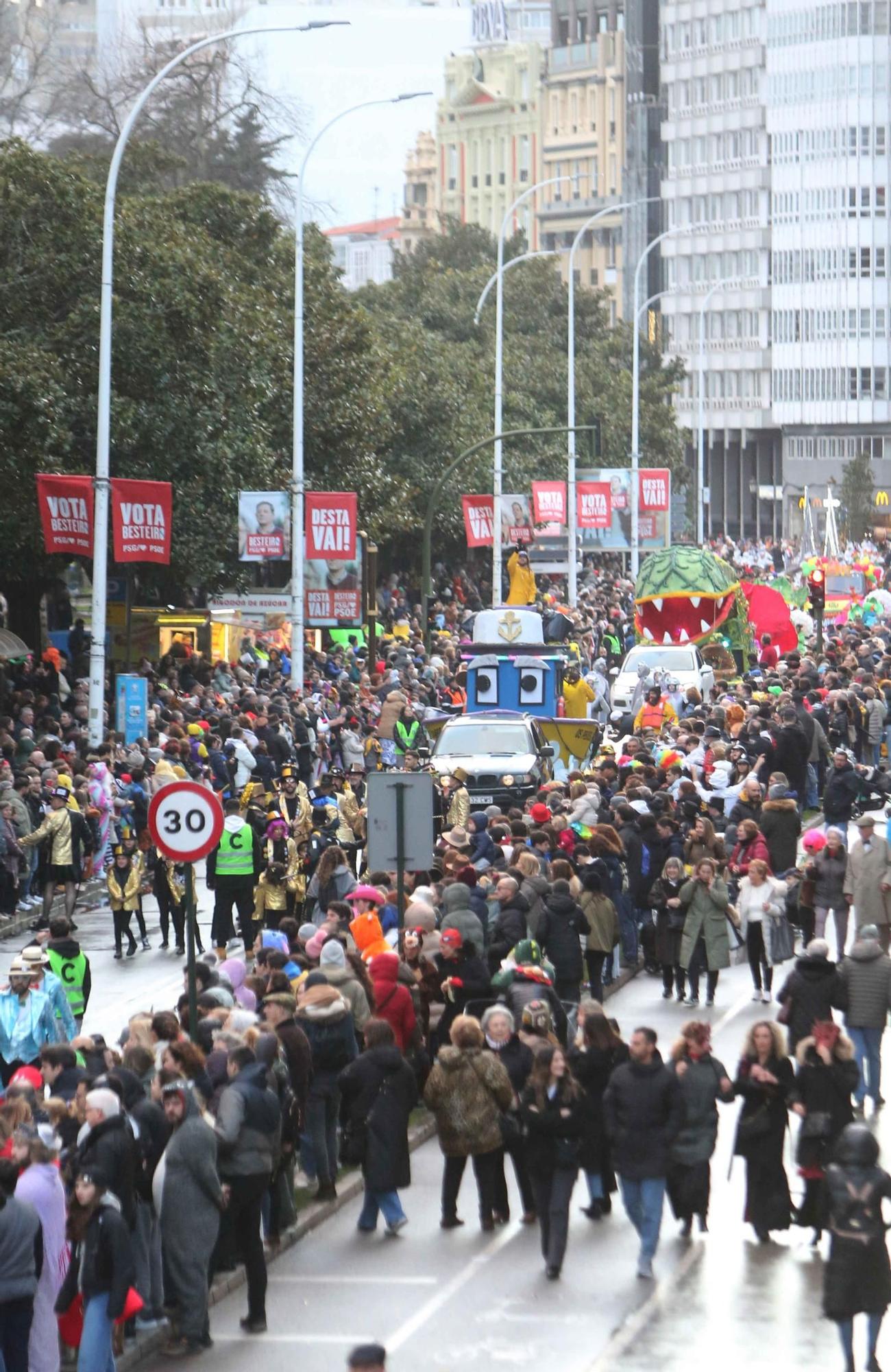 Carnaval A Coruña 2024: Desfile de comparsas y carrozas