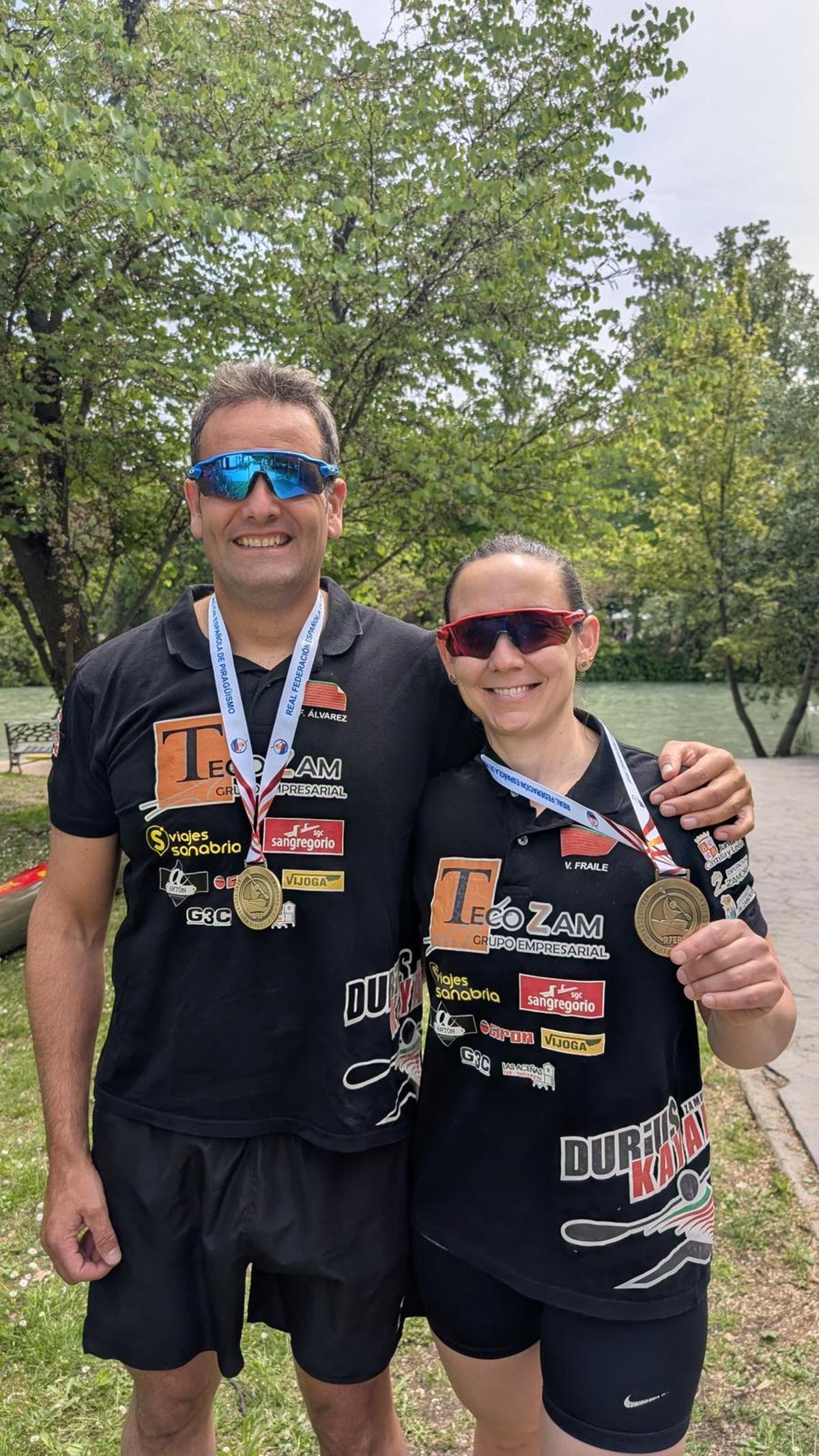 Fernando Álvarez y Victoira Fraile, oro en Veteranos