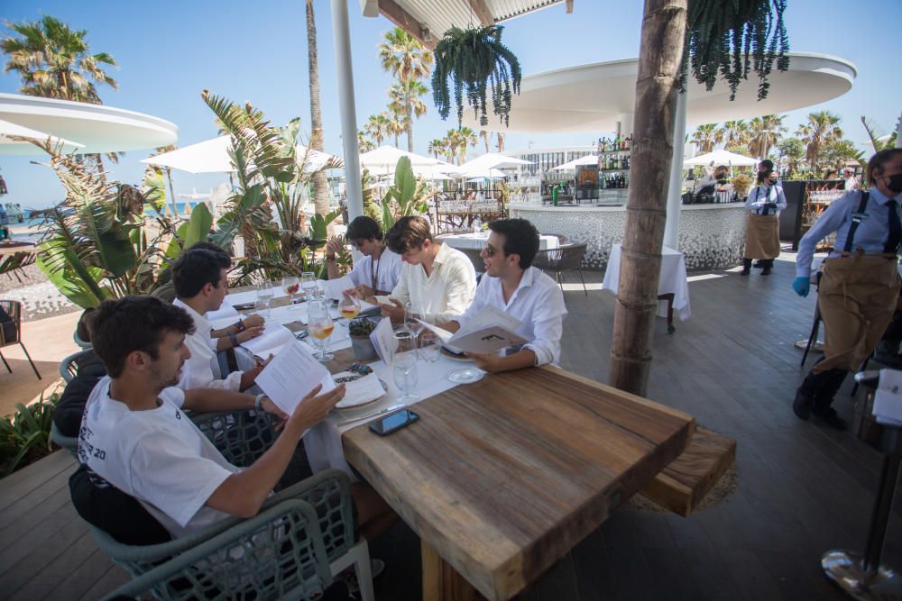 Restaurantes de la playa y Marina Beach en fase 1