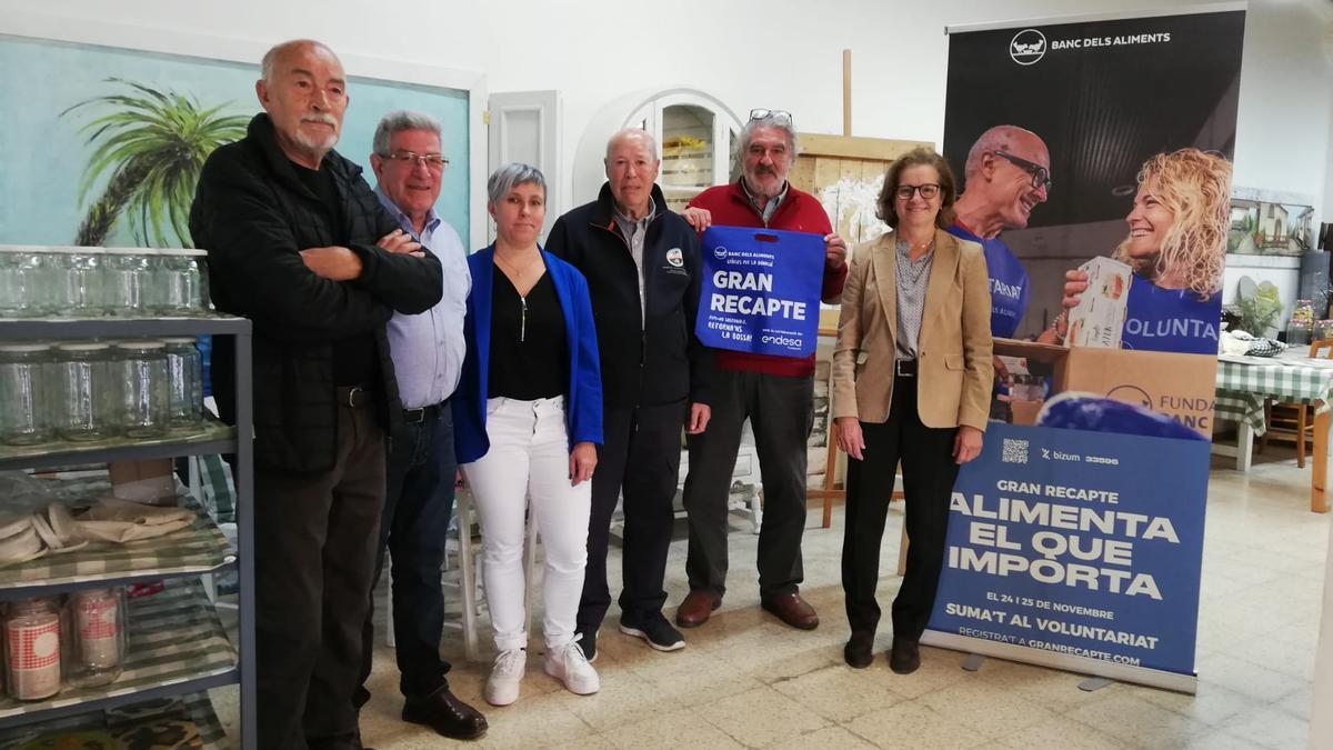 Pujol, Casasayas, Rovira, Cartoixà, Pedragosa i Viladomiu en la presentació del Gran Recapte a Manresa, avui